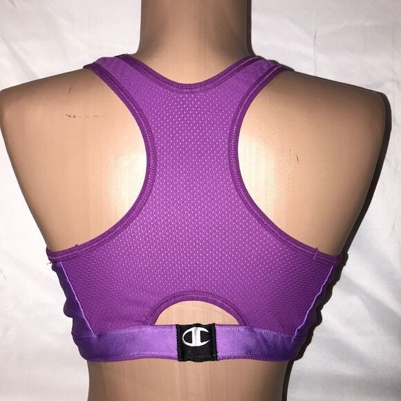 Champion Women's Athletic Sport Bra In Purple Size M - Picture 5 of 5